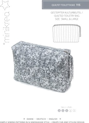 MiniKrea Quiltet Toalettveske MiniKrea Quiltet Toalettveske