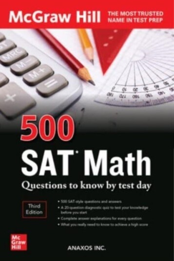 500 Sat Math Questions To Know By Test Day, Third Edition Av Anaxos Inc.