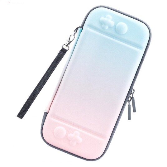 INCOVER Nintendo Switch / Switch OLED Oppbevaringsveske med. Glidelås - Rosa / Blå