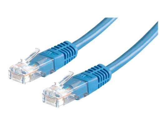 Roline Koblingskabel Rj-45 Hann Til Rj-45 Hann 1 M Utp Cat 5E Formstøpt Blå