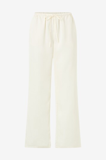 Gina Tricot   Bukser Drawstring Satin Trousers   Beige