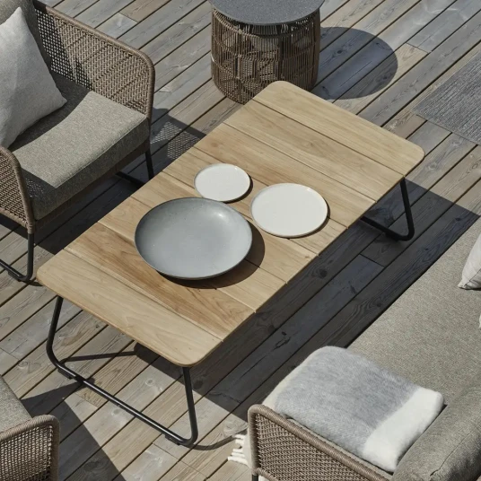 Brafab Nolli salongbord 70 x 140 cm svart/teak Brafab