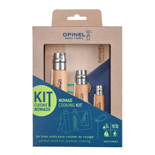 Opinel   Nomad kokeutstyrsett 5 deler bøk