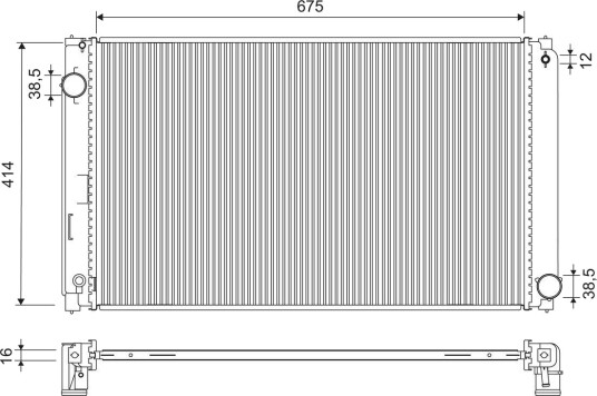 VALEO 701323 Radiator motorkjøling