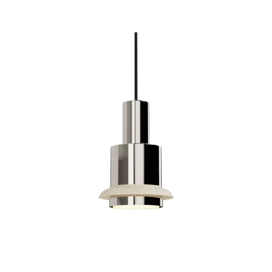Chaumont Pendel Ø15xH22 Nickel/White   DCW