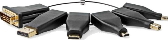 Nedis 4K HDMI Adapter Kit med DisplayPort, DVI og USB-C Gullbelagt