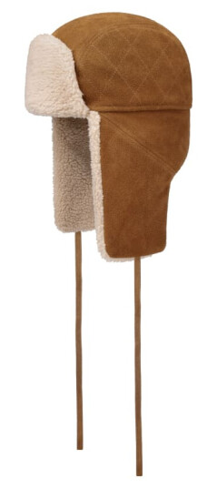 Stetson Bomper Cap Calf Split M, Brown Stetson Bomper Cap Calf Split M, Brown