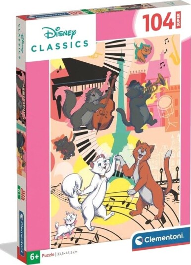 Clementoni Puzzle Super Aristocats 2026 104 pieces 2D Puslespill