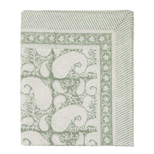 Chamois Big paisley bordduk 150x350 cm grønn