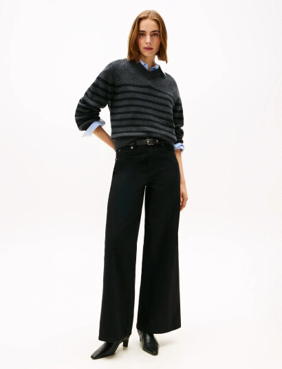 Tommy Hilfiger Dnm Black 70S Wide Leg Hw - Black - 30 x 32 Tommy Hilfiger Dnm Black 70S Wide Leg Hw - Black - 30 x 32