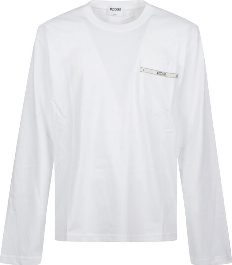 Moschino Herre Topper Hvit M, Moschino Herre Topper Hvit M,