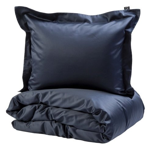 Kosta Linnewäfveri Manchester Satin Pillowcase 50x60cm Navy
