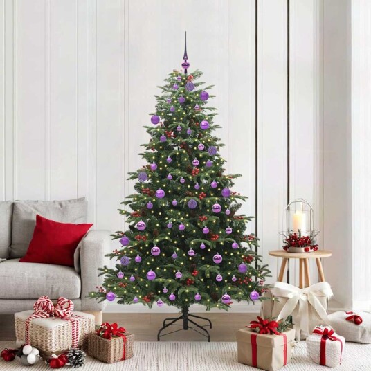  Kunstig juletre grønn 180 cm PVC og Metall og Plast