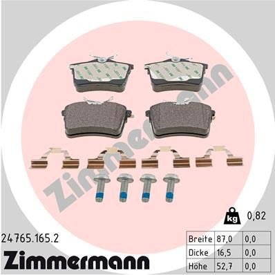 Bremseklosser ZIMMERMANN 24765.165.2