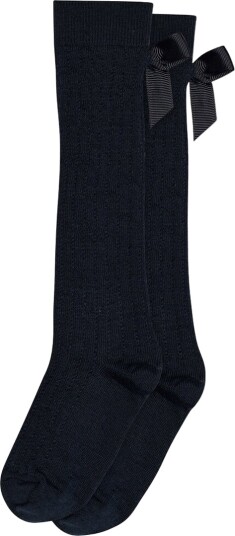 MP Knestrømper m. Sløyfe   Ull   Vita   Navy   MP   29/32   Sokker   Marineblå