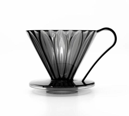Cafec Triton Flower Dripper - 02 (2-4 cups) , Black