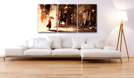 Tavle City In The Rain 60X30 Artgeist sp. z o. o.
