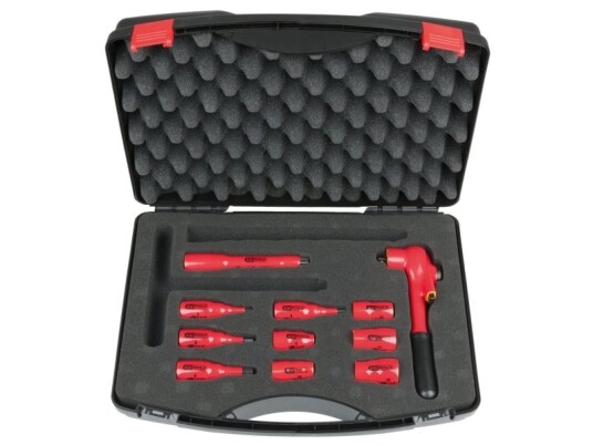 Ks Tools 117.1887, Støpselsett, 3/8", 11 Hoder, Stål, Iec 60900, 1,8 Kg