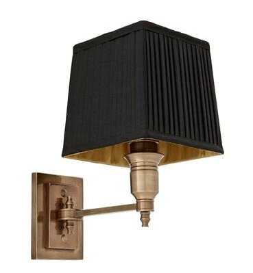Vegglampe Lexington, messing svart Vegglampe Lexington, messing svart
