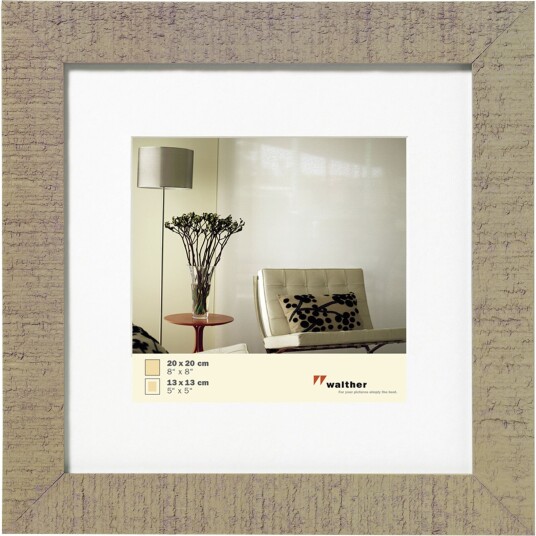 Walther Home HO220C Bilderamme 20x20cm Beige/Brunt tre