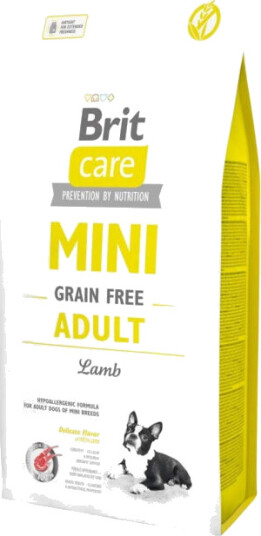 Brit Care Mini Grain Free Hundemat Lam 7 kg – Tørrfôr til Voksne Hunder