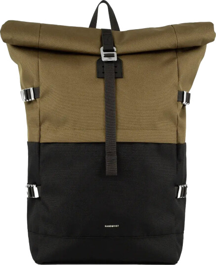 SANDQVIST Icon Rolltop Backpack L - Khaki green - L
