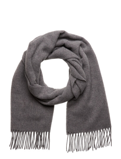 Oscar Jacobson Scarf - Grey - ONE SIZE