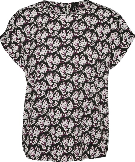 Vero Moda Vmfiona Ss Wide Top Wvn Lt Multi/patterned XS