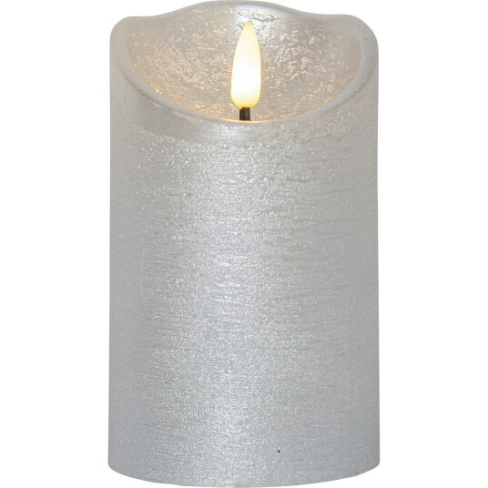 Star Trading Flamme Rustic LED Kubbelys Silver 12 cm