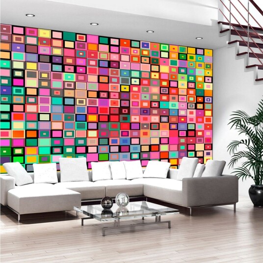 Fototapet Colourful Boxes 350x245 - Artgeist sp. z o. o.