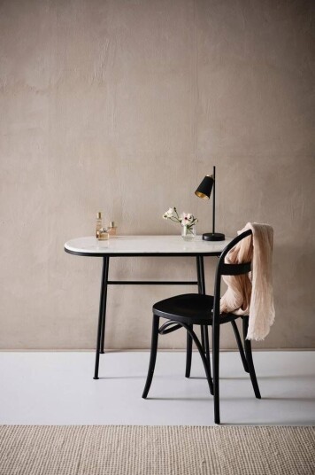 Jotex LABELLE skrivebord 46x100 cm Marmor/svart 1507723-02-23 1593591-01-0