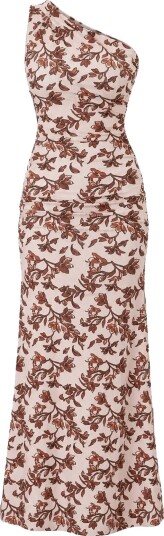 BYIC Andreaic Maxi Dress   BROWN FLOWER PRINT   S