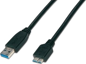 Wirewin Usb 3.0 A-Mb Mm 0.5 Sw 0,5 M Usb A Micro-Usb B Usb 3.2 Gen 1 3.1 Gen 1 Hankjønn/Hankjønn Sort