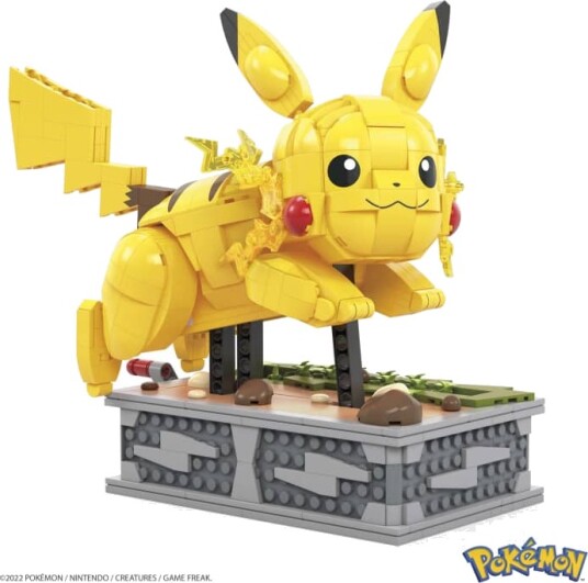 Mega Bloks Mega Pokémon Byggesett 1095 Deler Motion Pikachu