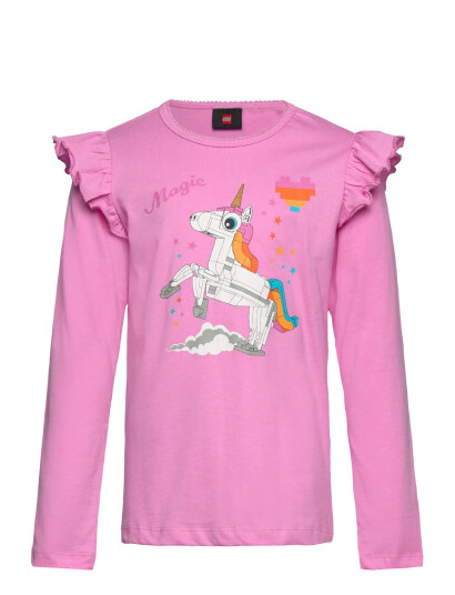 LEGO kidswear Lwtaja 700 T Shirt L/S Pink 128 LEGO kidswear Lwtaja 700 T Shirt L/S Pink 128