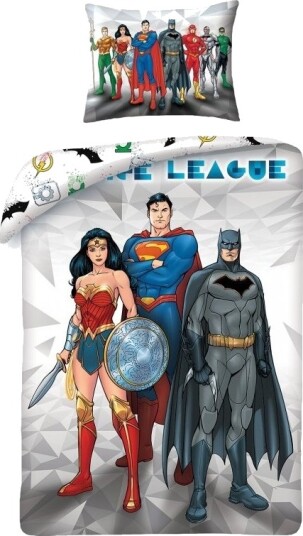 Justice League 2I1 Sengetøj 100 Procent Bomuld