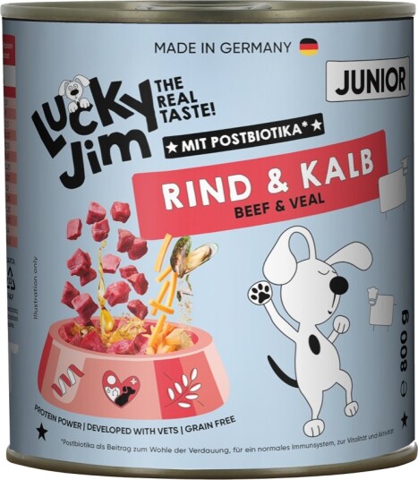 Lucky Jim Våtfôr Junior & Kalv Okse 24 X 800 G