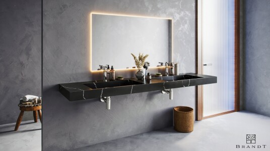 Brandt EDGE Vegghengt 180 cm Astral Black Brandt EDGE Vegghengt 180 cm Astral Black