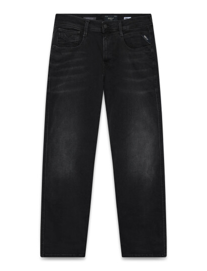 Replay Anbass Trousers Slim Hyperflex Dust - Black - 36 x 32