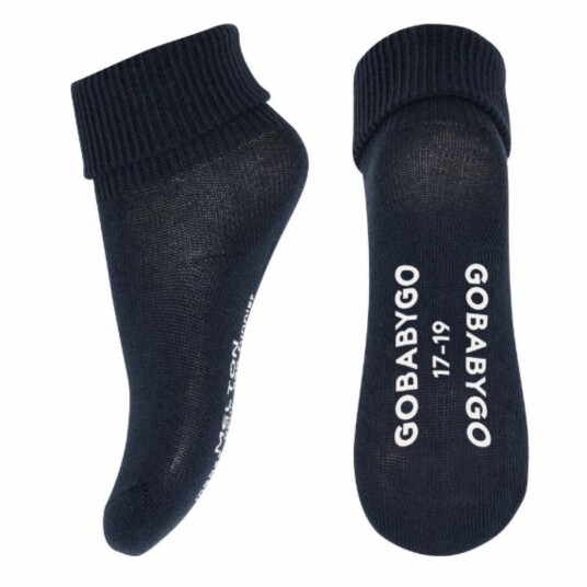 Gobabygo Navy Blue Non Slip Strømper 27-30