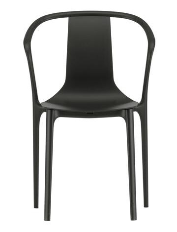 Vitra Belleville Utendørsstol med Armlener og Plastskall Dyp Sort Vitra Belleville Utendørsstol med Armlener og Plastskall Dyp Sort