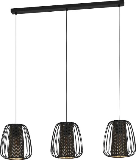 EGLO Pendel Curasao 3 Light Svart Takpendler