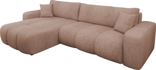 Flo Sovesofa med sjeselong 3 seter Brun