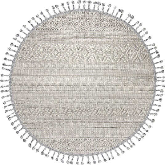 Runde tepper Indoor/Outdoor Athena grå Størrelse: Ø 160 cm
