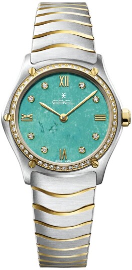 Ebel Dameklokke 1216599 Classic Turkis/18 karat gult gull Ø29 mm