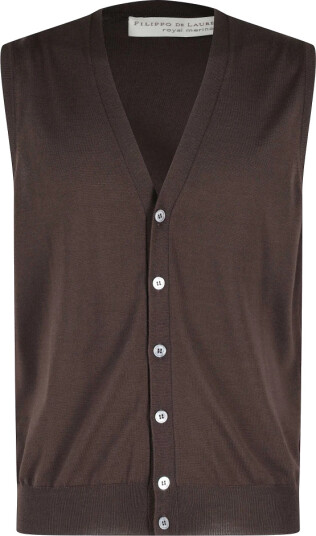 Filippo De Laurentiis Herre Strikkevarer Brun 2XL,