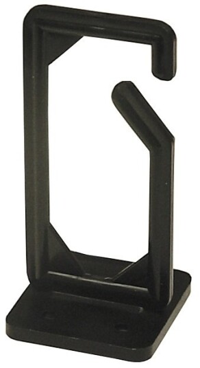 Kabelhängare skruvmontering 13x43x89mm plast svart