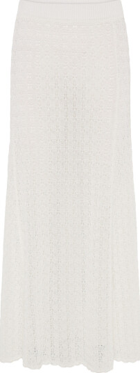 Ganni Shiny Pointelle Knit White M