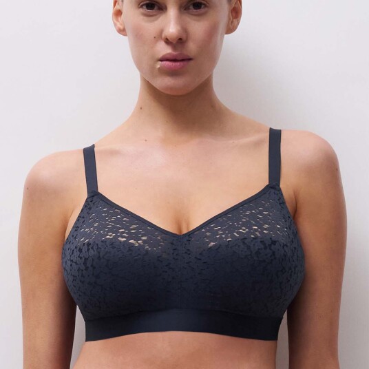 CHANTELLE Norah Wirefree Support Bra Navy D x 70