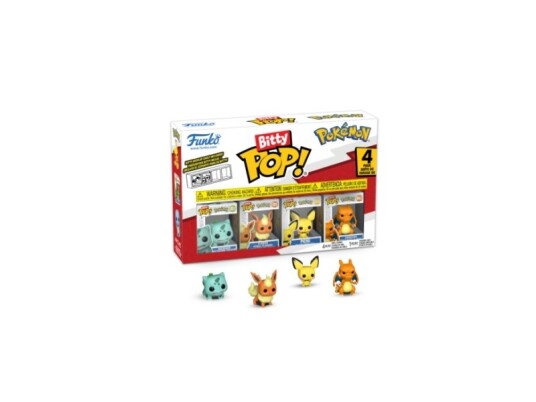 Funko Bitty POP! Bulbasaur, Flareon, Pichu, Charizard actionfigurer